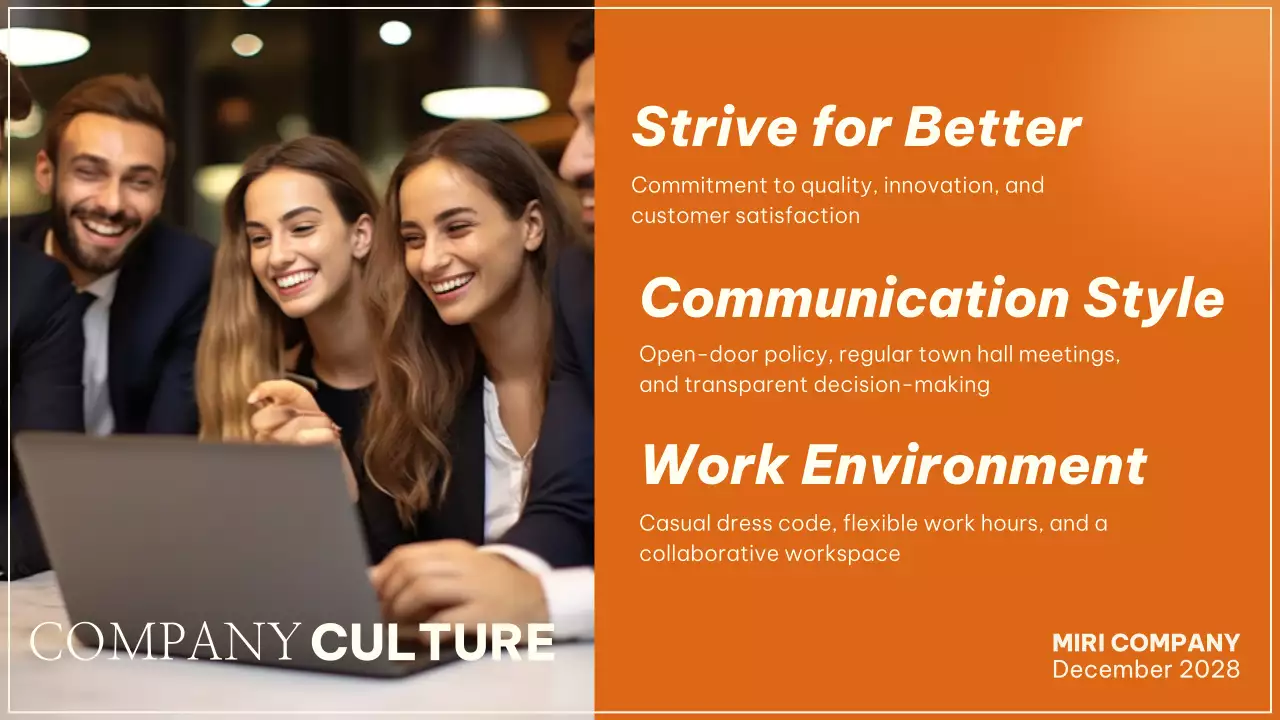 Orange Modern Employee Guide Presentation