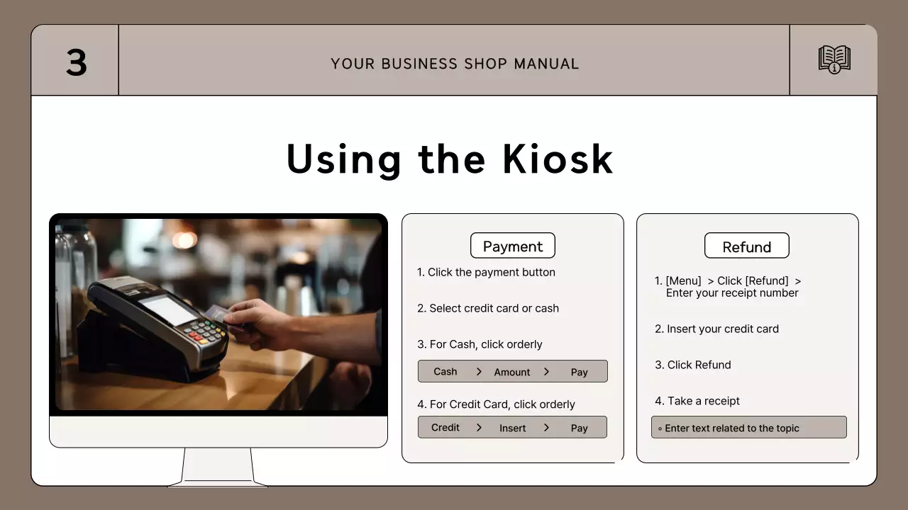 Brown Simple Employee Manual Presentation