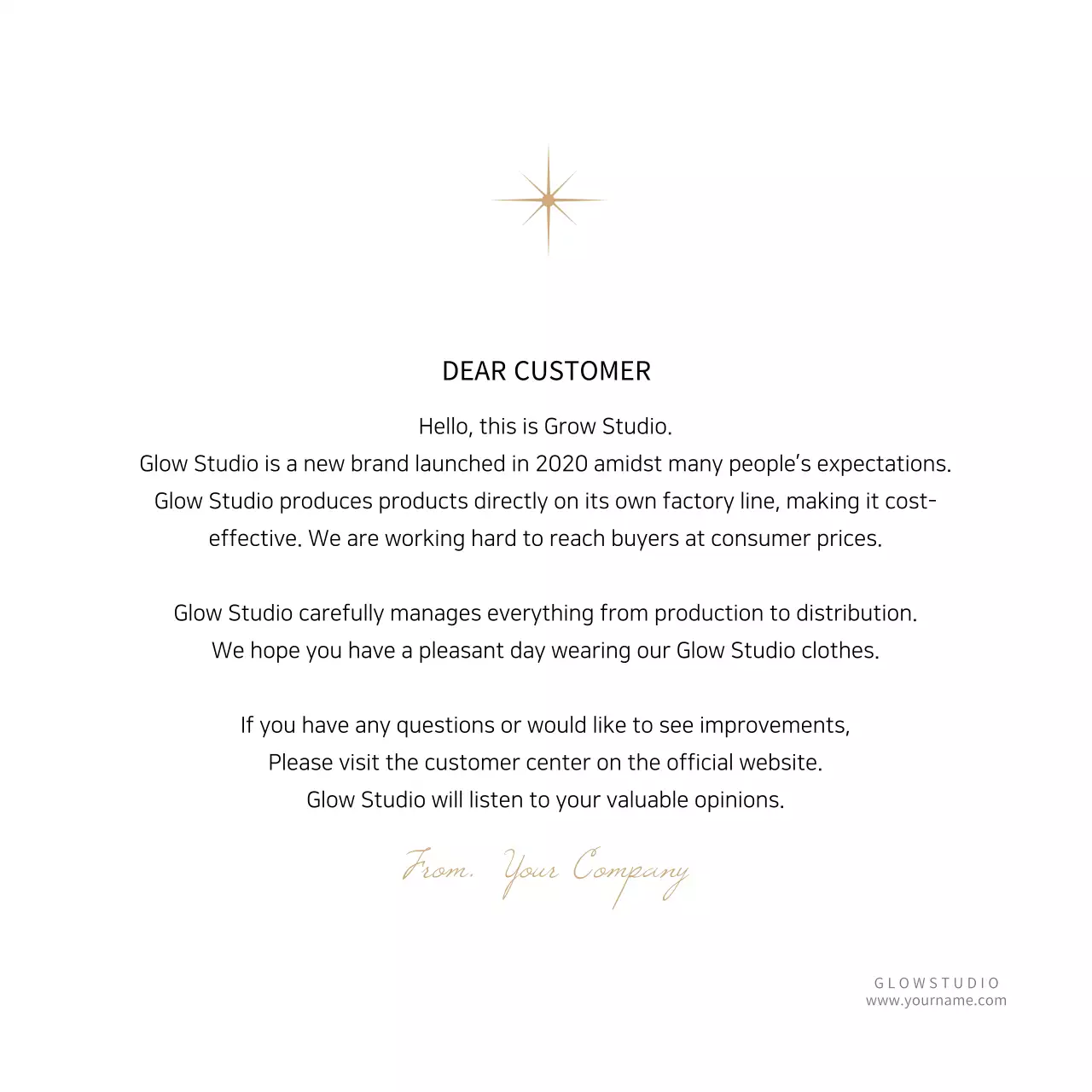 Classy thank you card postcard in gray