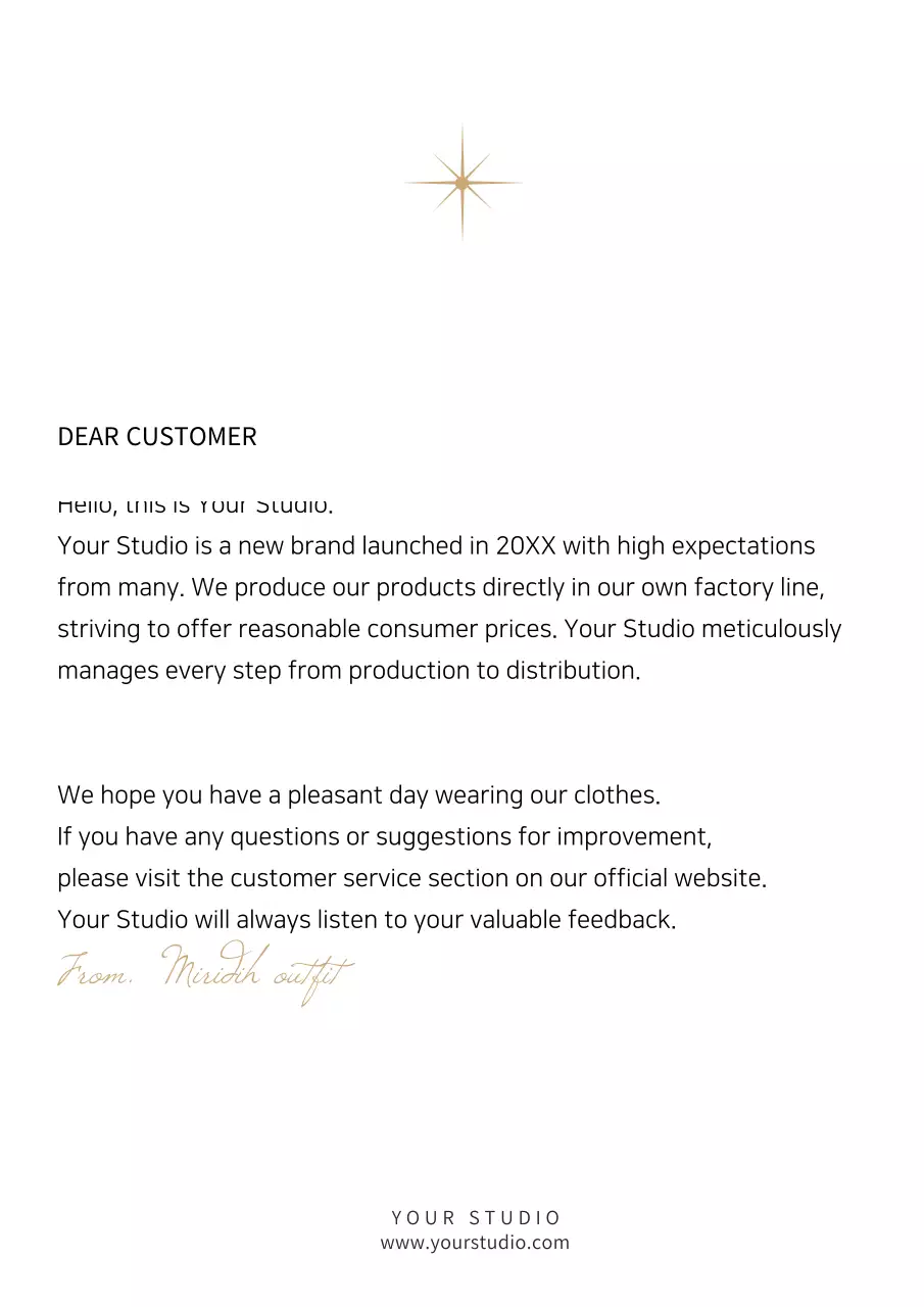 White Minimal Thank You Letter Poster