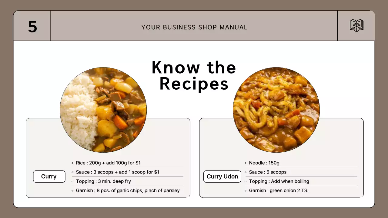 Brown Simple Employee Manual Presentation