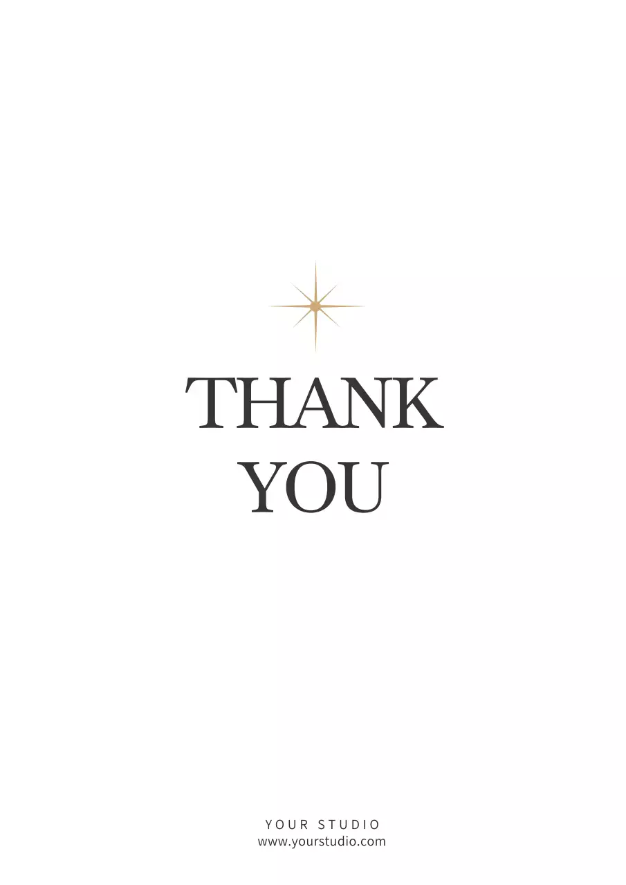 White Minimal Thank You Letter Poster