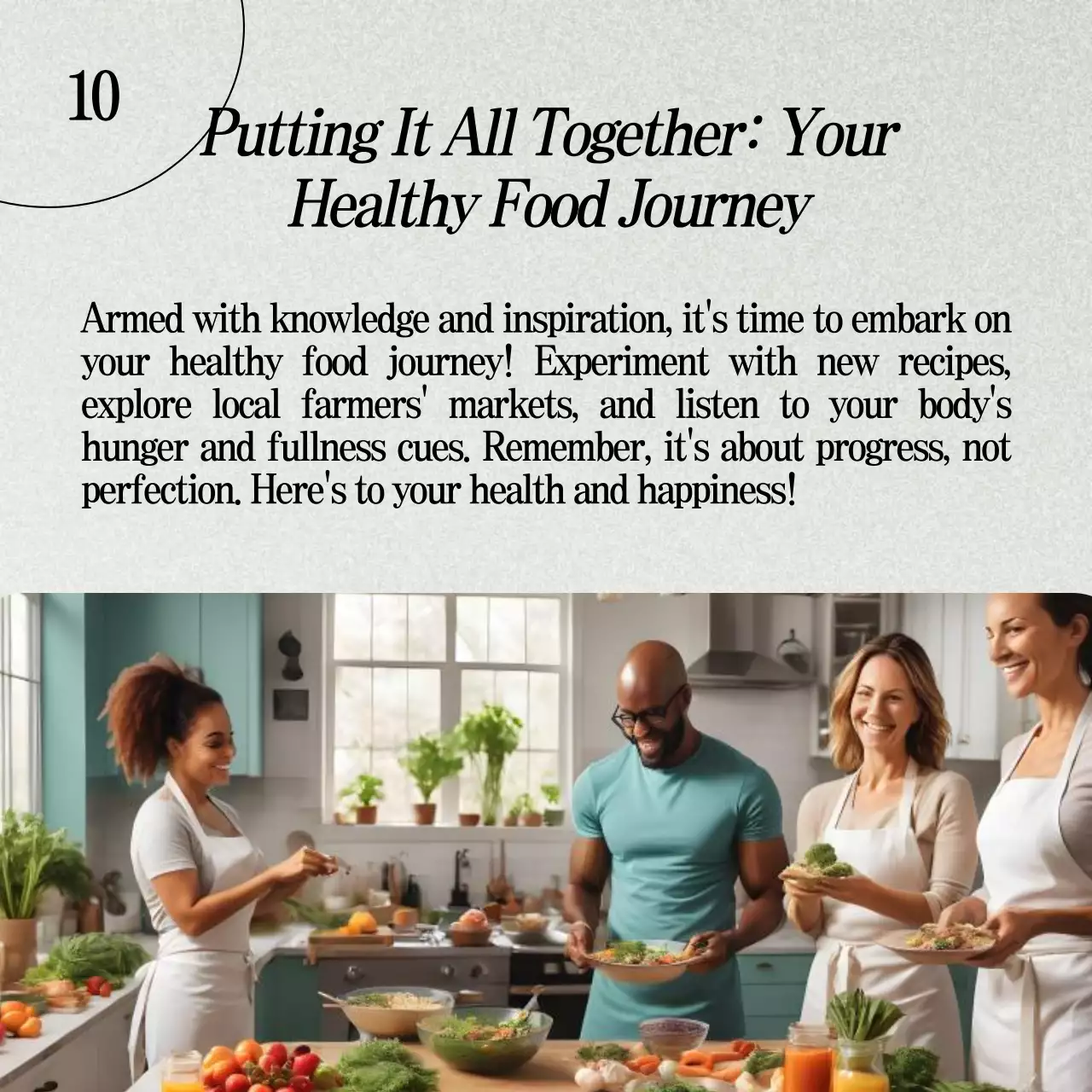 White Minimal Healthy Diet Guide Social Media Post