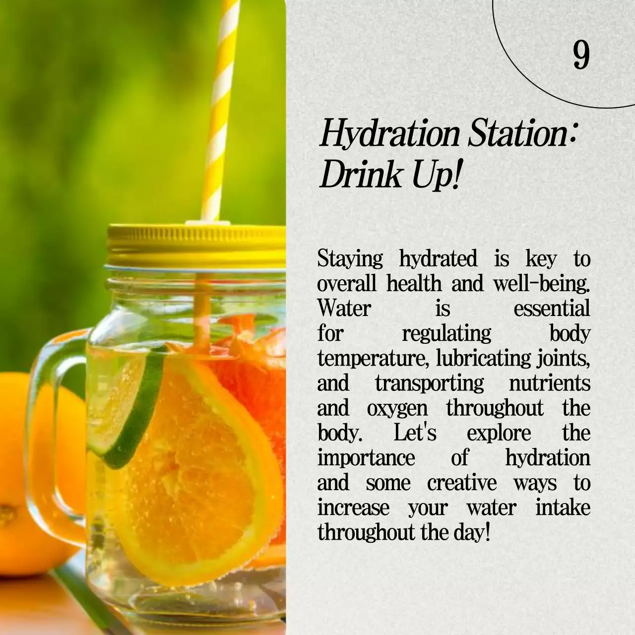 White Minimal Healthy Diet Guide Social Media Post