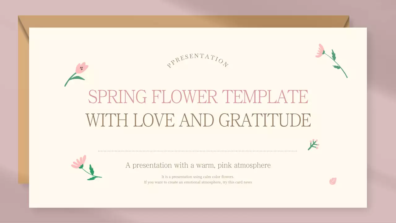핑크 플로럴 템플릿 가이드 프레젠테이션