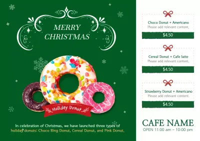Green Traditional Holiday Promotion Poster