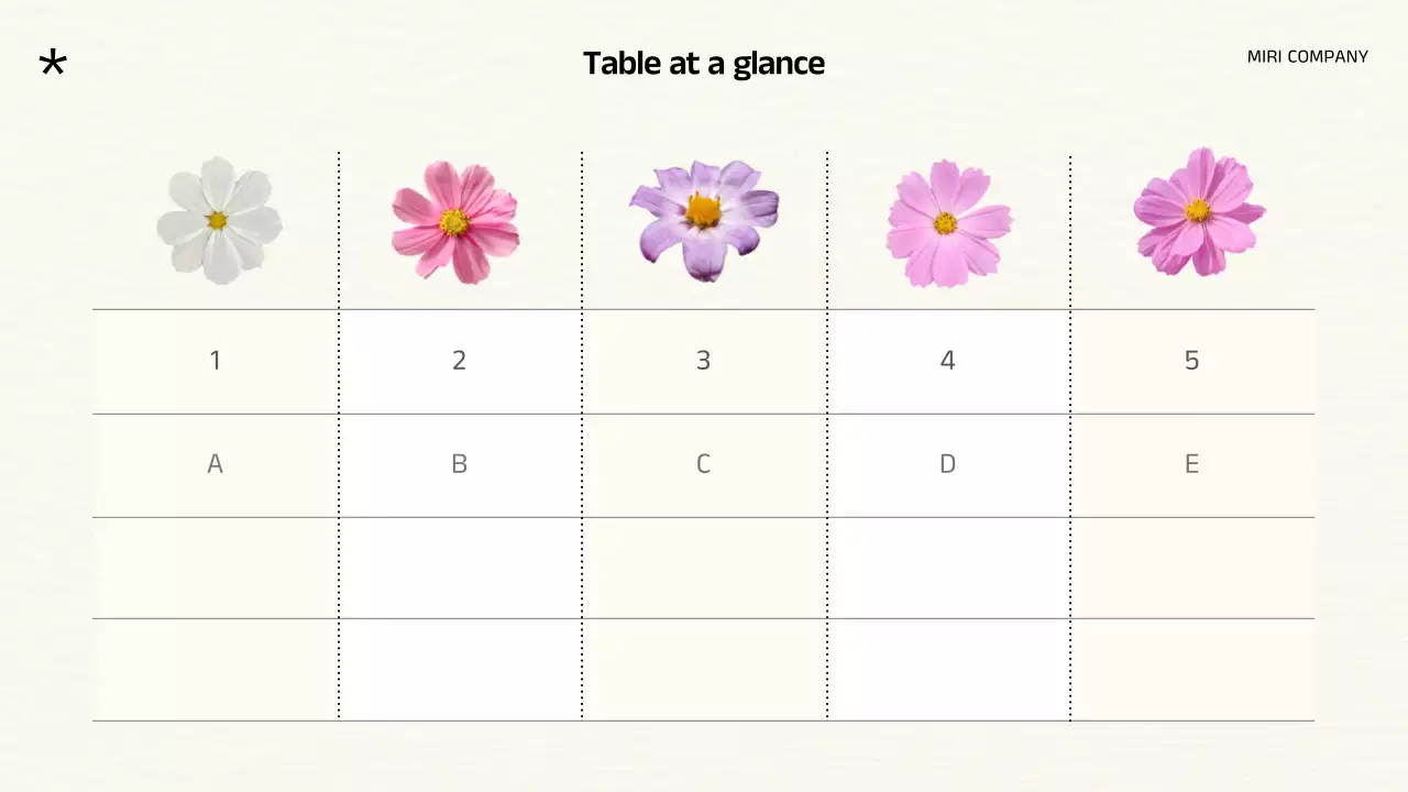 White Floral Autumn Presentation