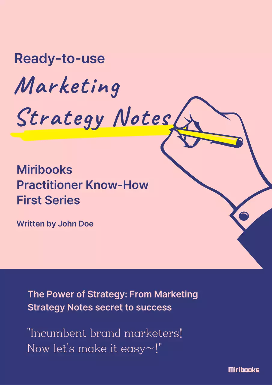 Pink Modern Marketing Guide Book Cover