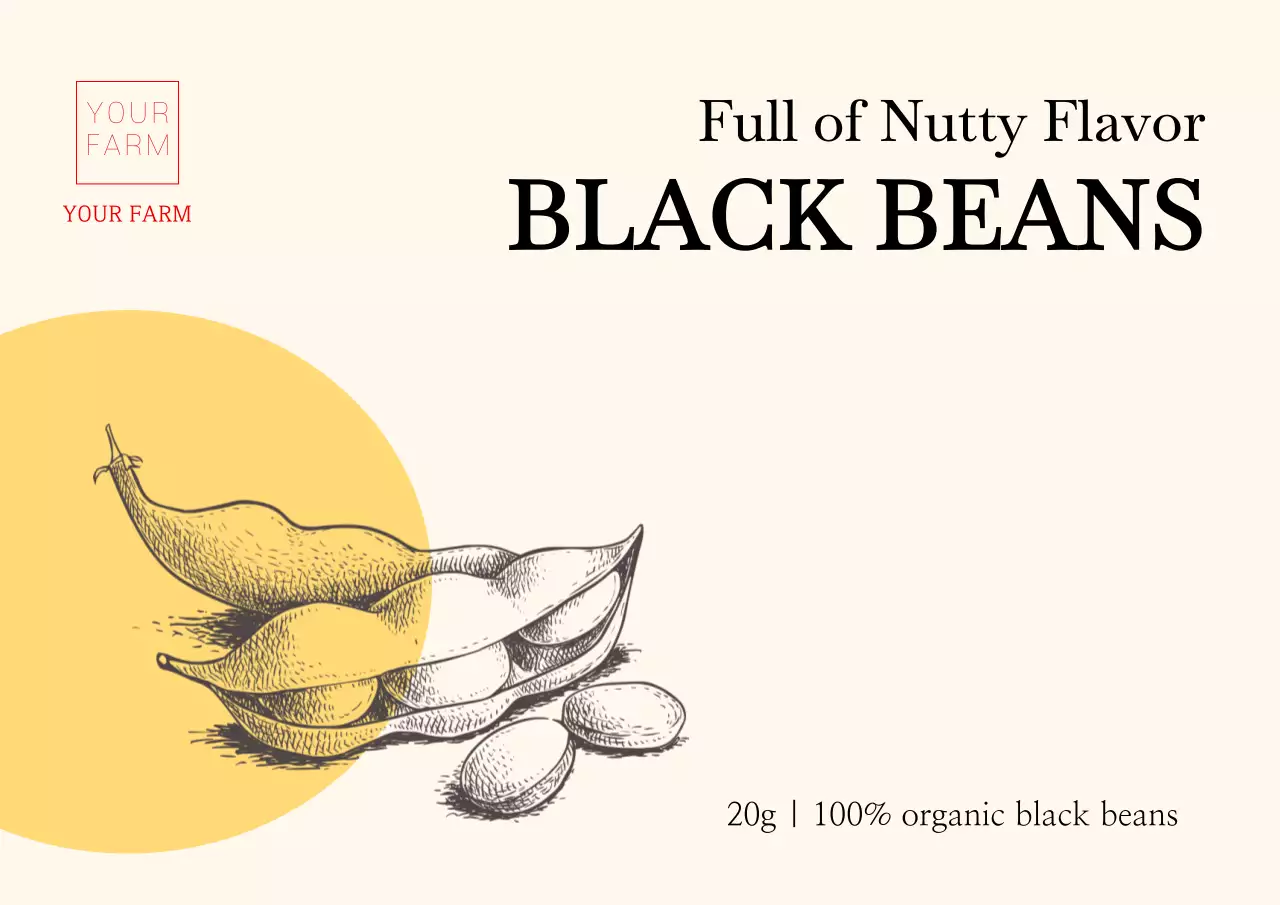 Beige Vintage Beans Promotion Poster