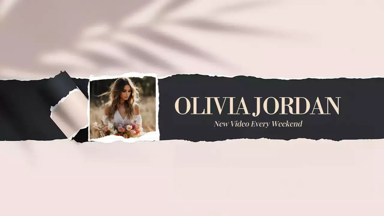 Beige Elegant Vlog Announcement YouTube Thumbnail