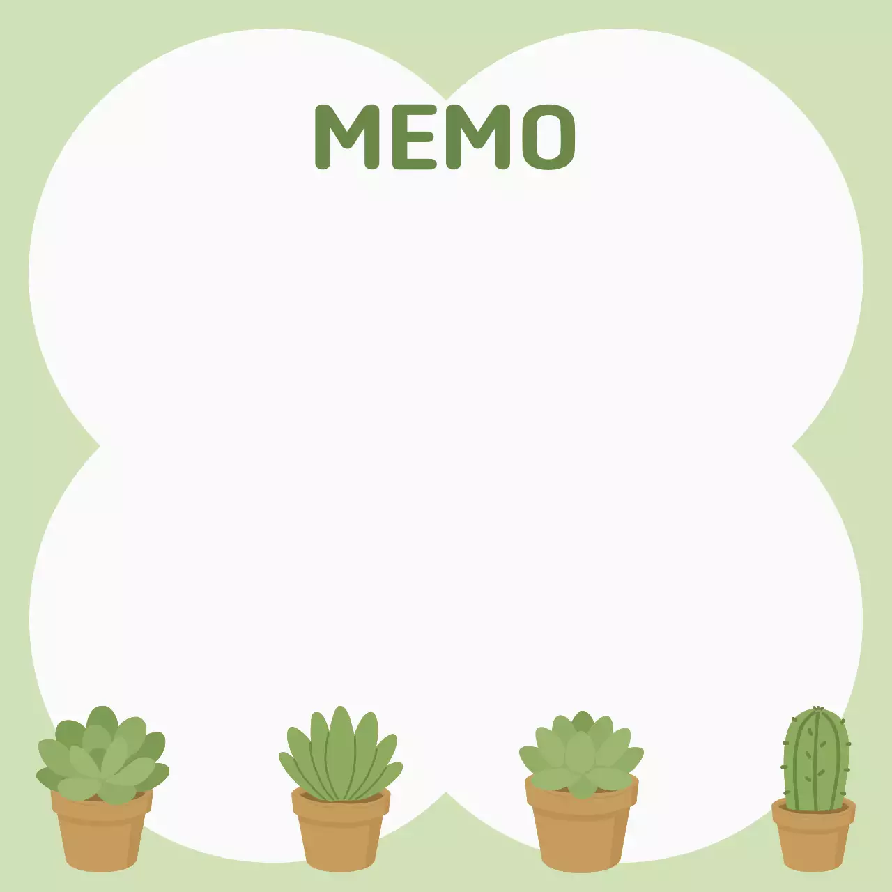 다육이 그린 메모 문구