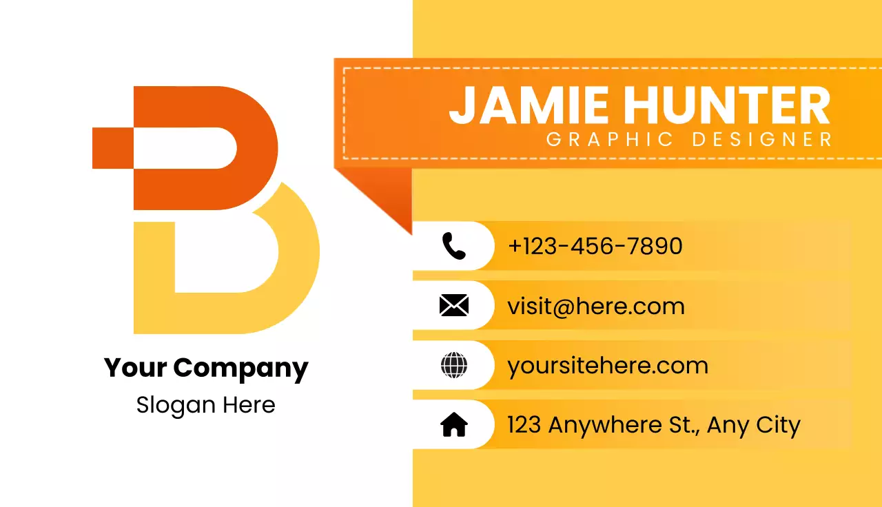 Orange Modern Company Identity Advertisement