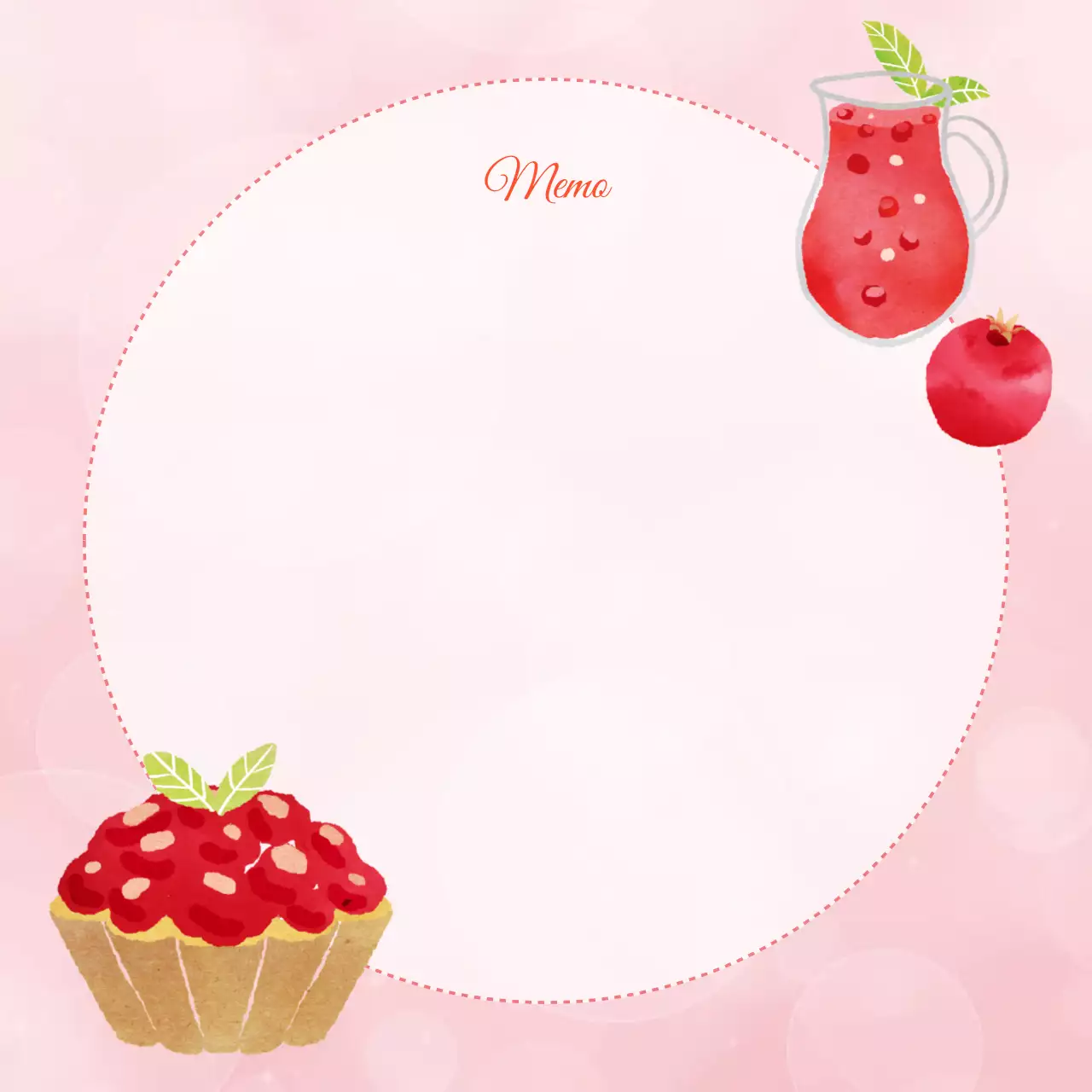 Perencana Catatan Minimalis Merah Muda