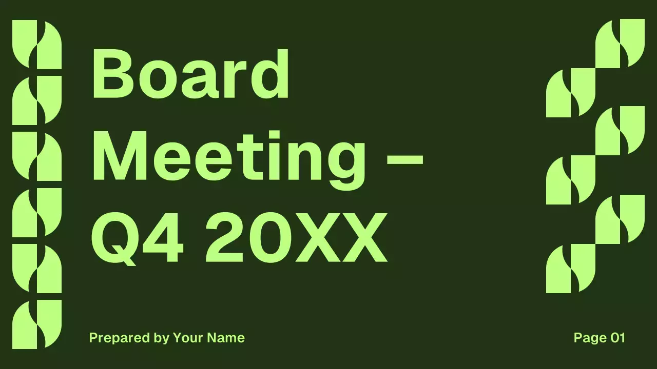 Green Geometric Business Report