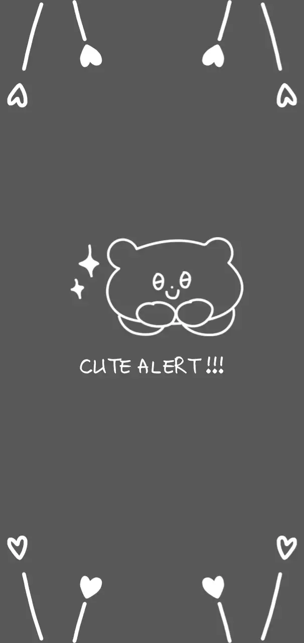 grey minimal bear sticker