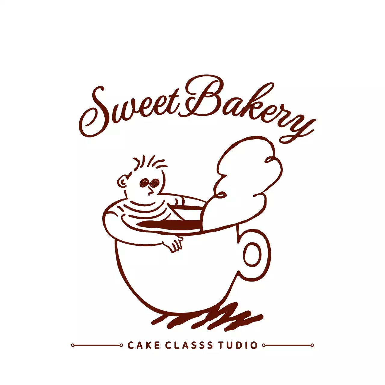 brown retro bakery advertisement