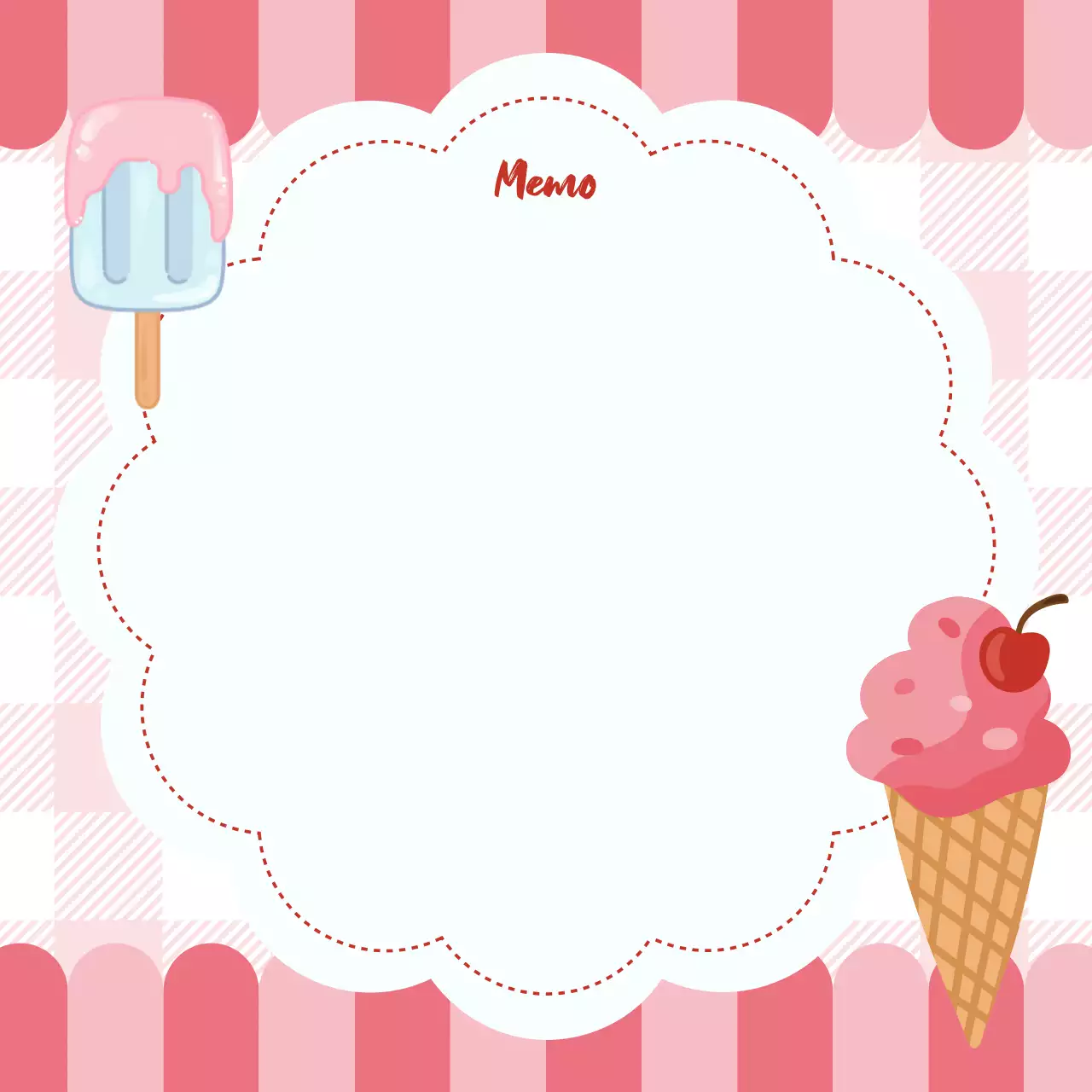 Perencana Catatan Retro Merah Muda