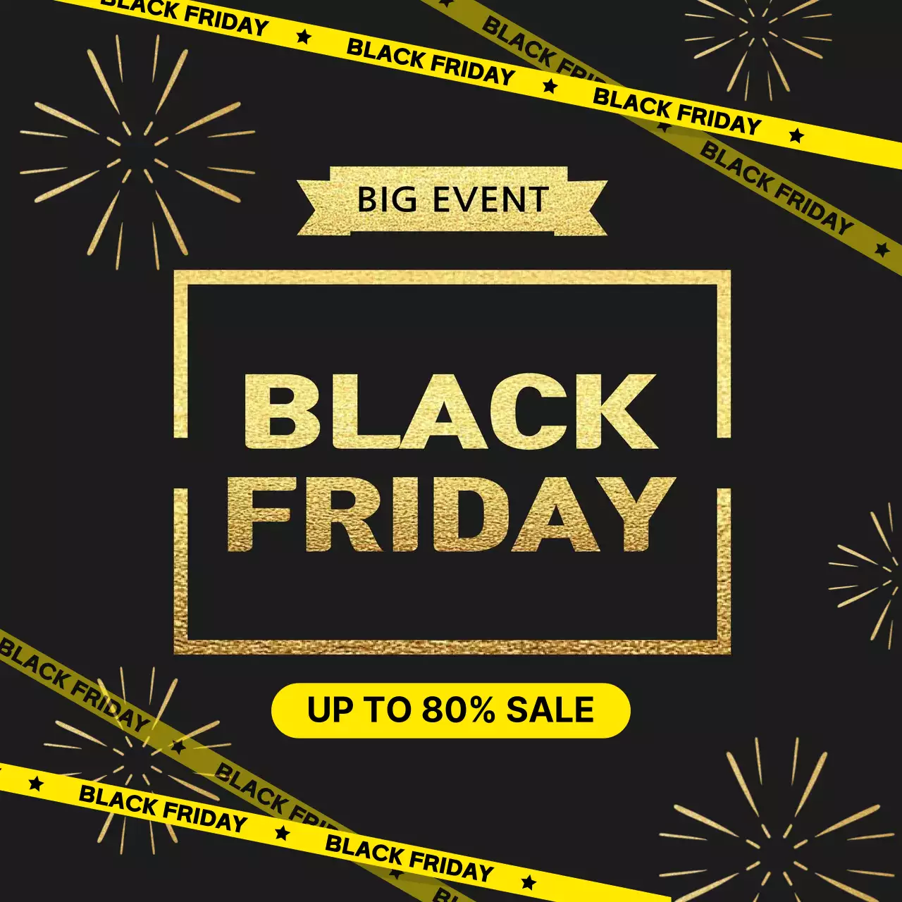 검정 모던 세일 이벤트