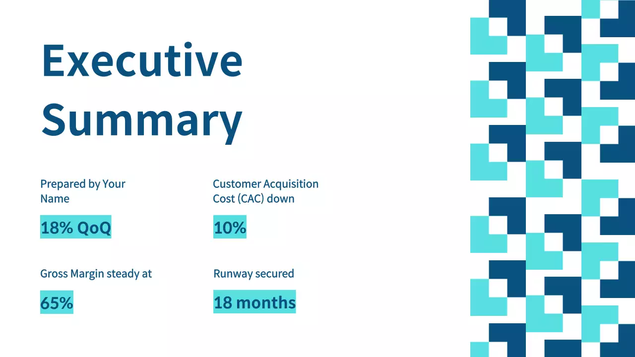 Blue Geometric Finance Report