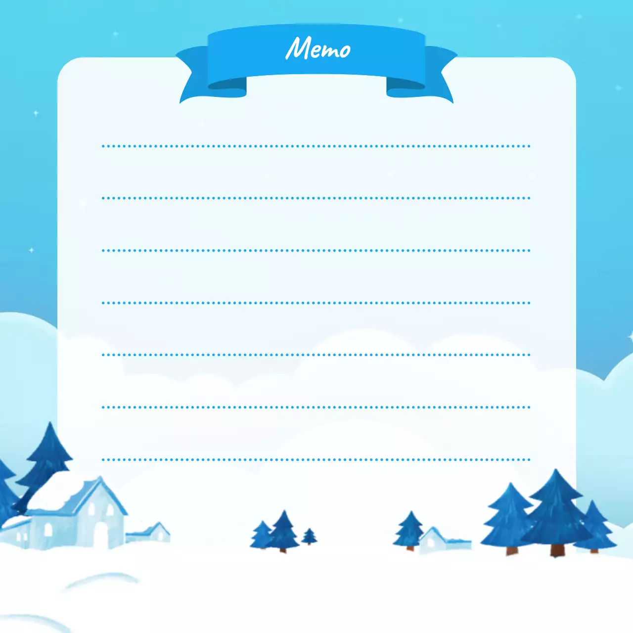 Perencana Catatan Minimal Biru