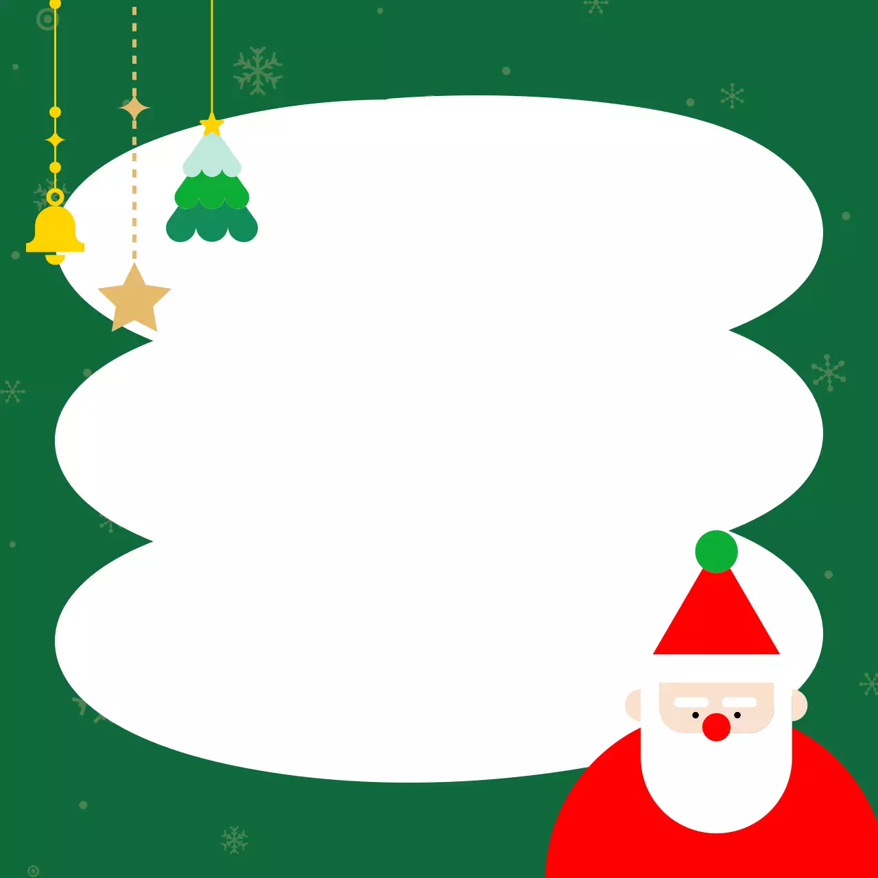 초록 빨강 크리스마스 포토프레임