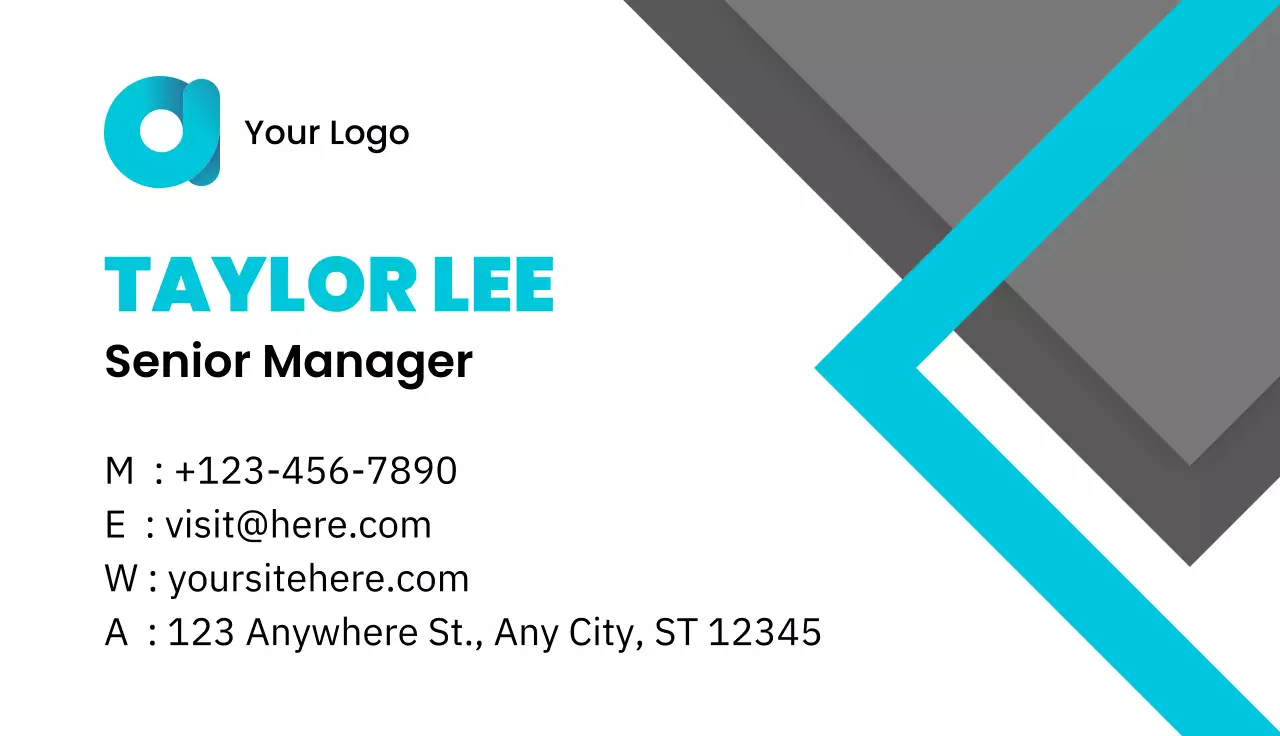 Teal Modern Company Identity Advertisement