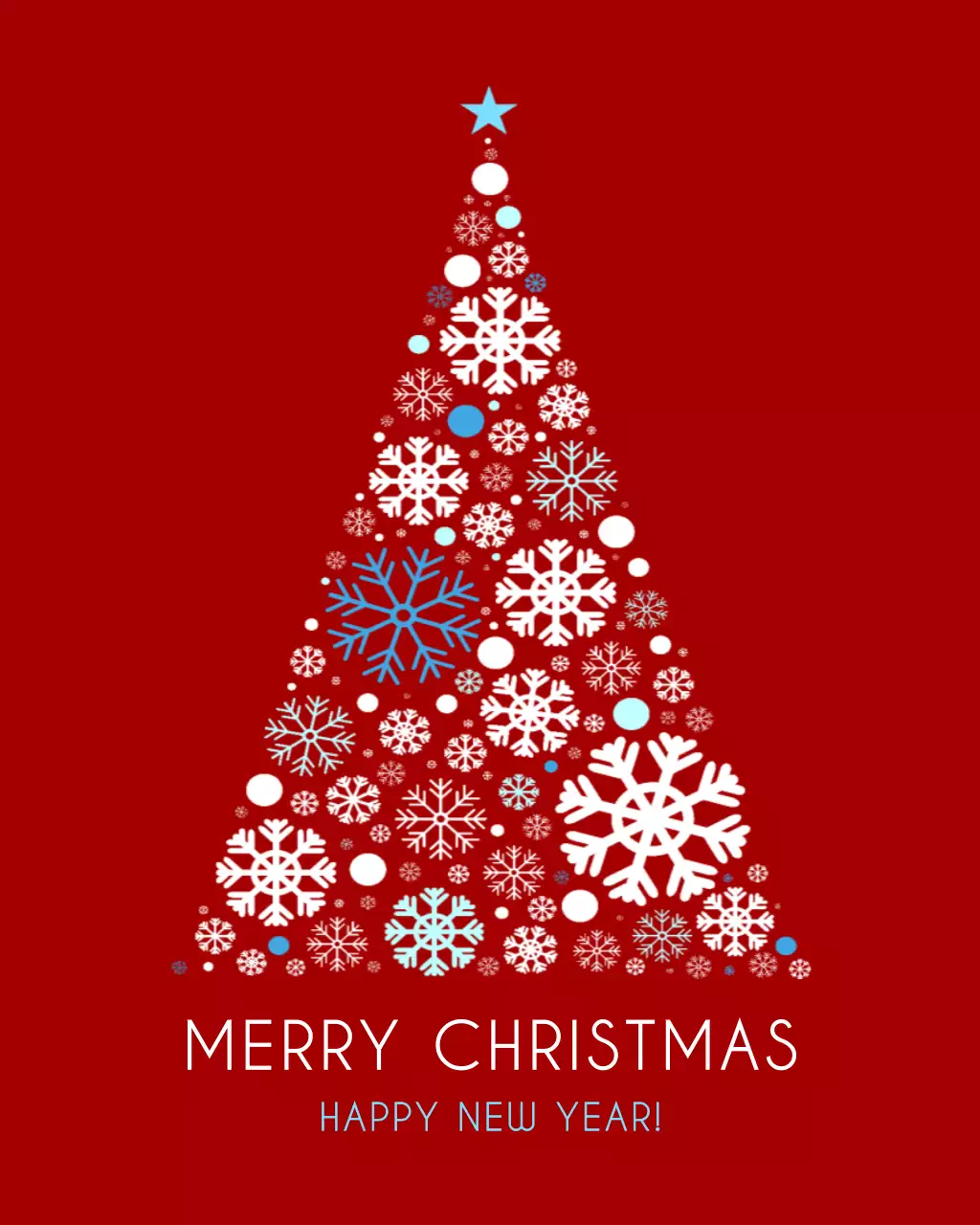 빨강 심플 크리스마스 축제 카드