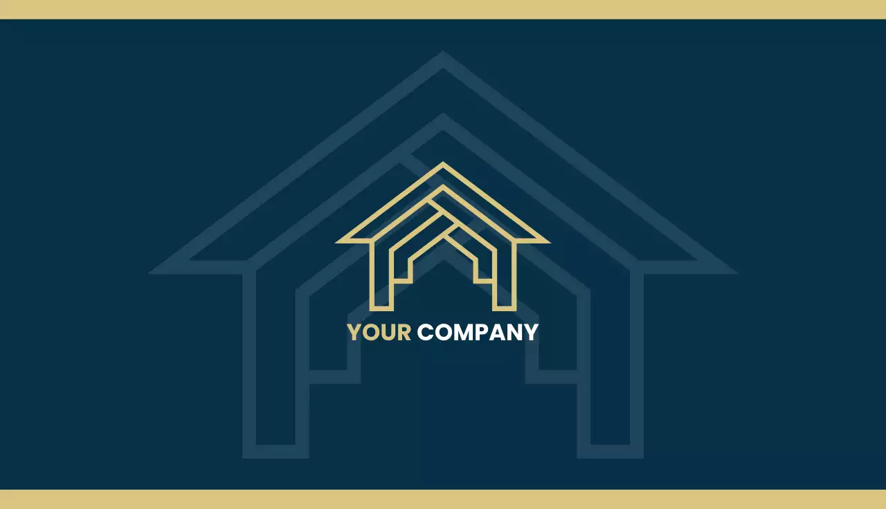 Navy Modern Company Identity Advertisement