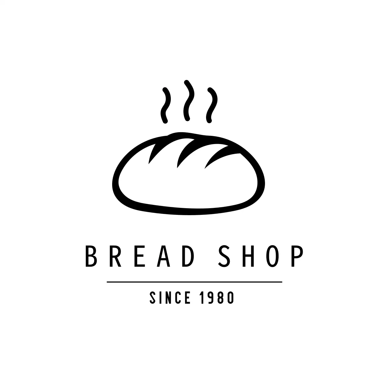 검정 심플 베이커리 안내