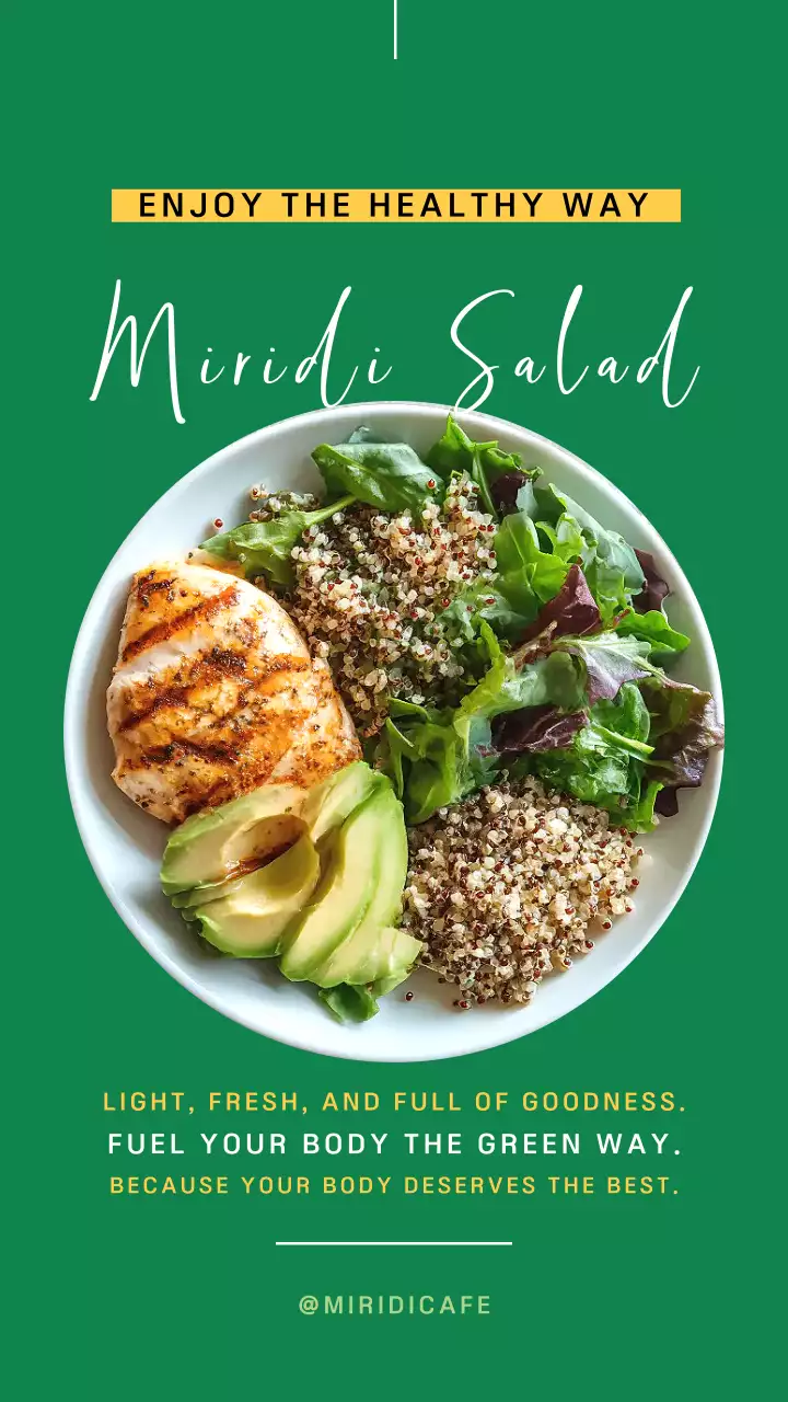 그린 모던 샐러드 홍보