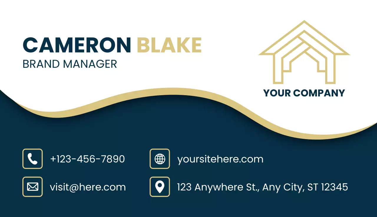 Navy Modern Company Identity Advertisement