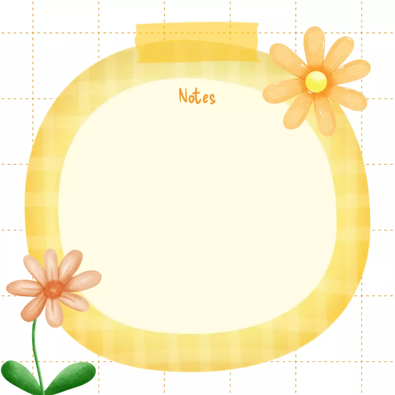 Perencana Catatan Bunga Kuning