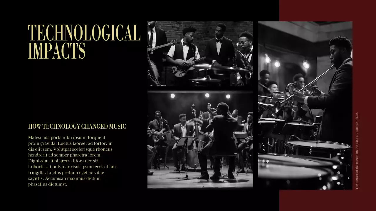 Maroon Vintage Music Presentation