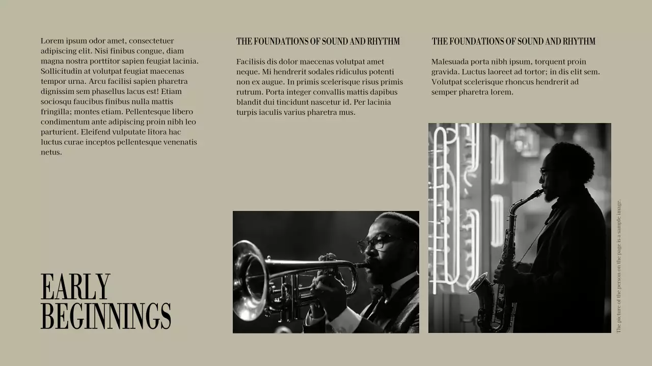 Maroon Vintage Music Presentation