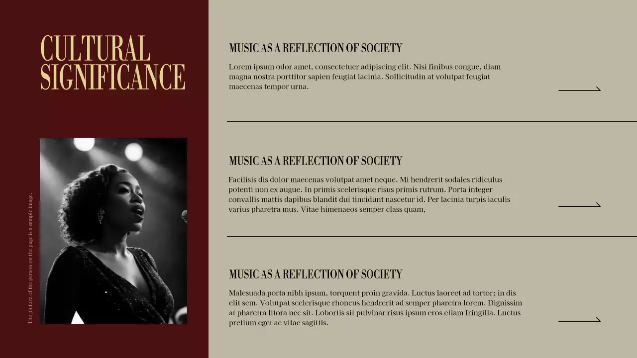 Maroon Vintage Music Presentation