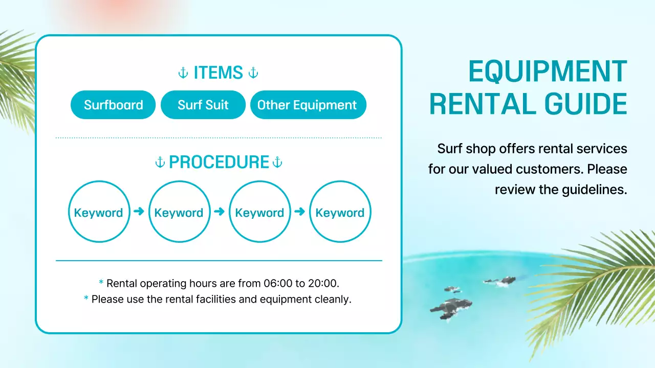 Blue Minimal Surf Notice Presentation