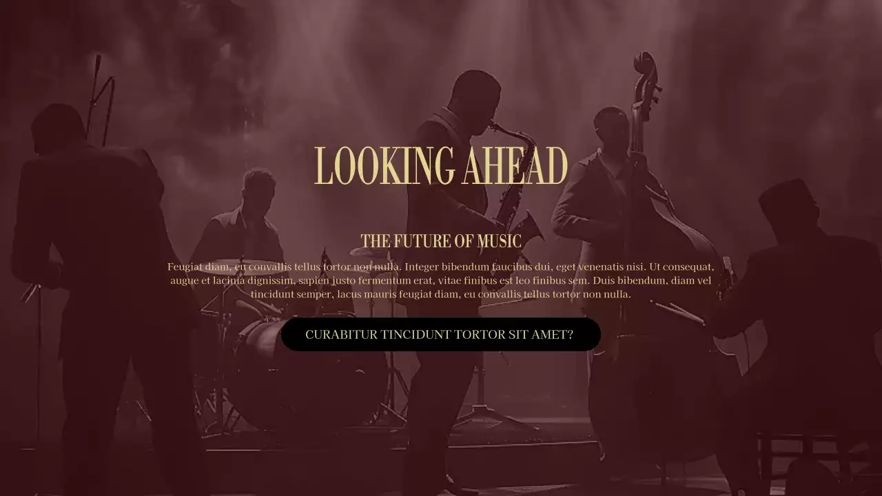 Maroon Vintage Music Presentation