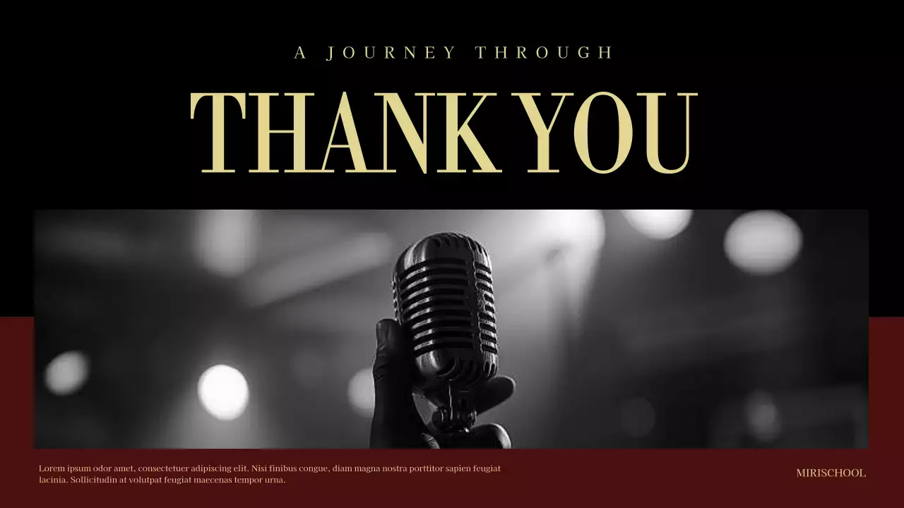 Maroon Vintage Music Presentation