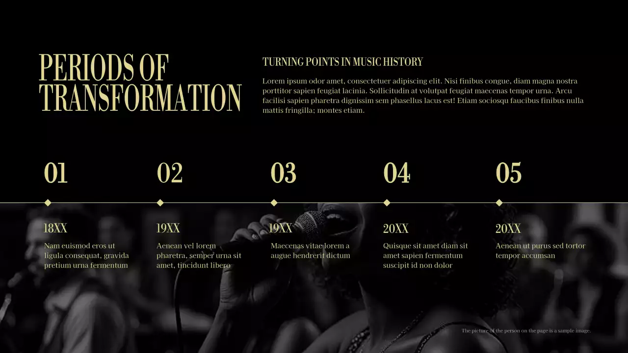 Maroon Vintage Music Presentation