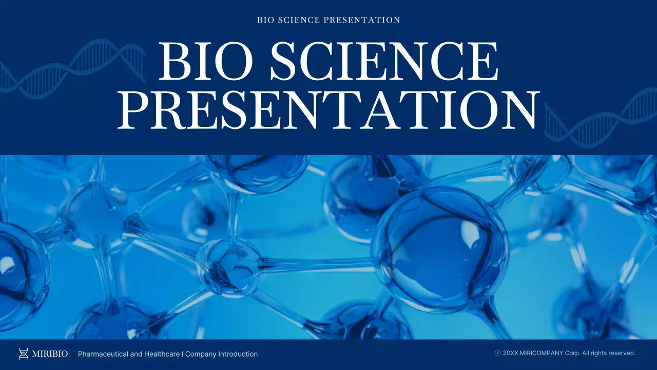 Blue Modern Bioscience Presentation