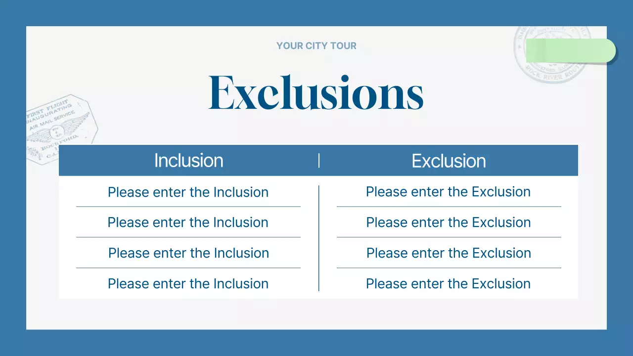 Blue Modern Travel Promotion Presentation