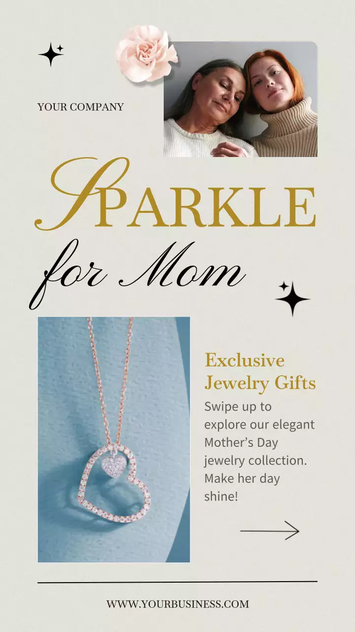 Beige and Gold elegant Exclusive Jewelry Gifts for Mom promotion