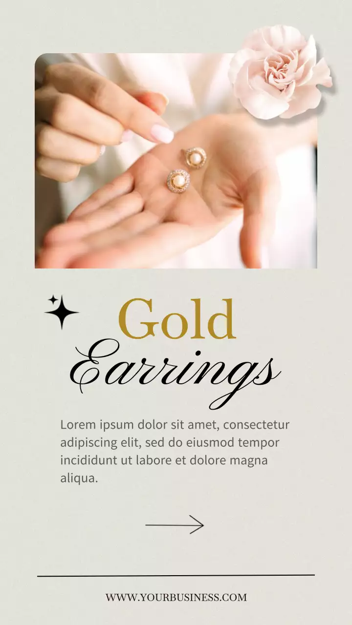 Beige and Gold elegant Exclusive Jewelry Gifts for Mom promotion