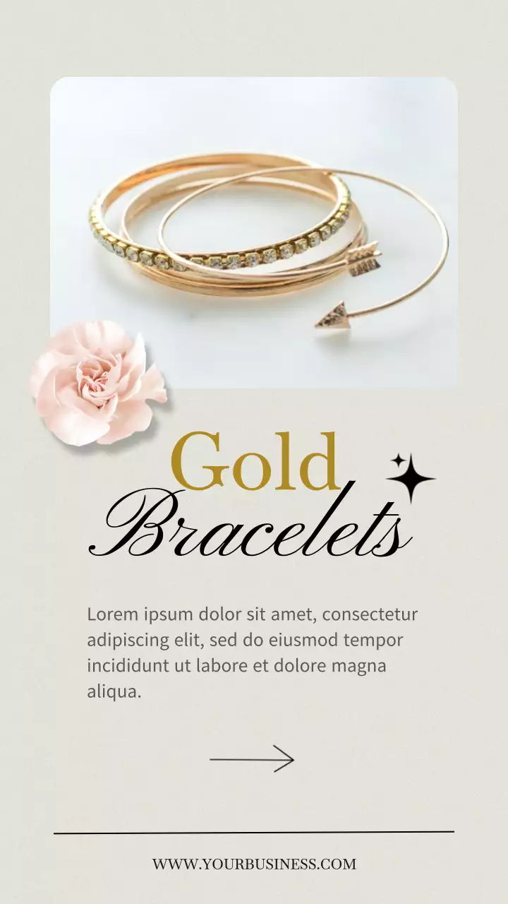 Beige and Gold elegant Exclusive Jewelry Gifts for Mom promotion