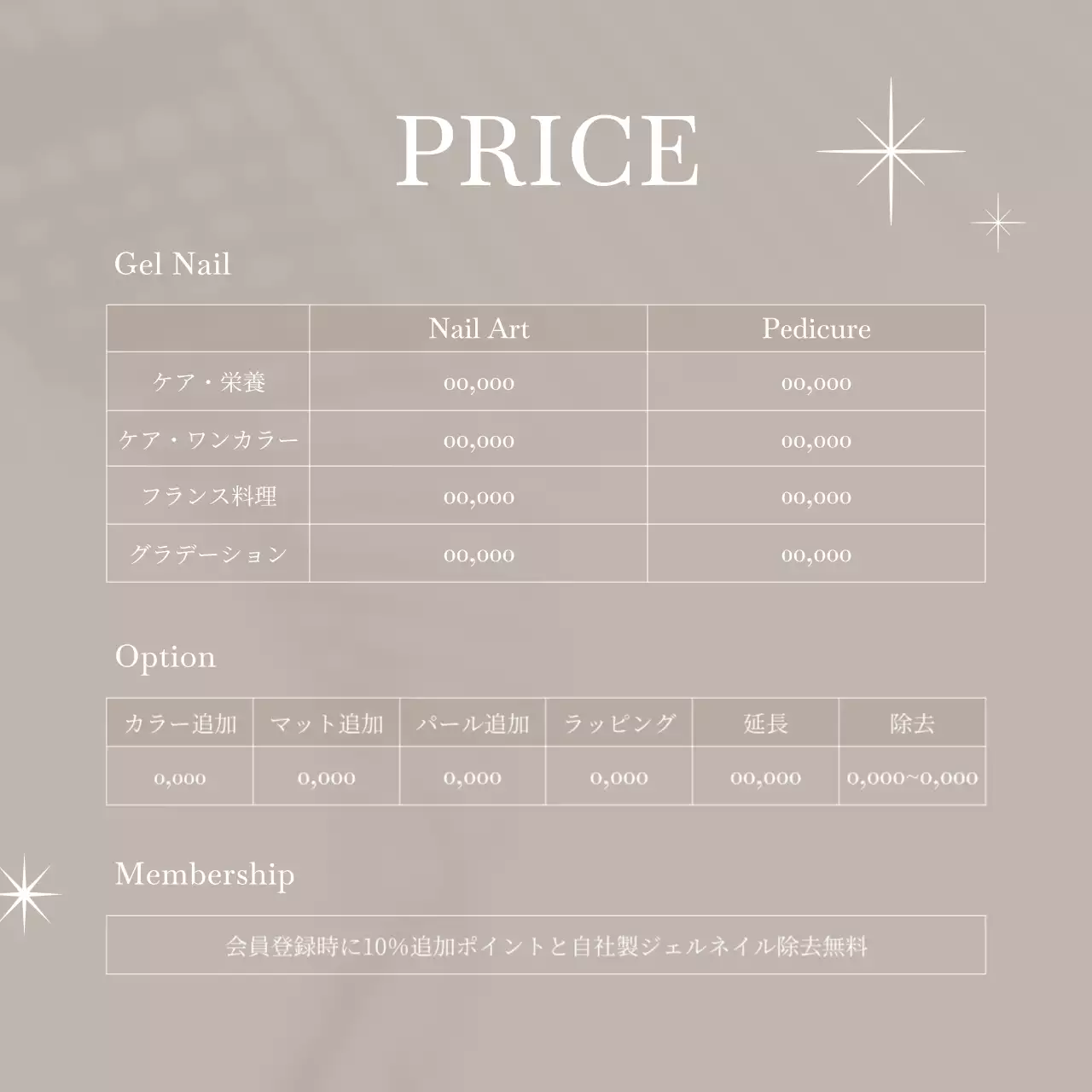 ピンク モダン ネイルアート ポスター