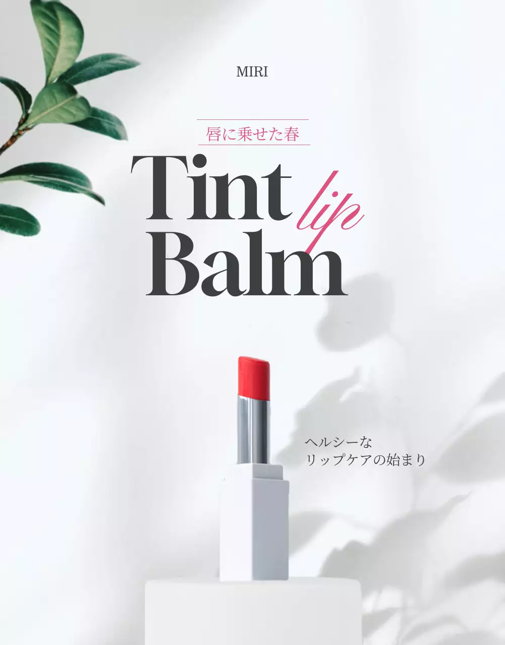 赤 上品 リップクリーム パンフレット 詳細ページ