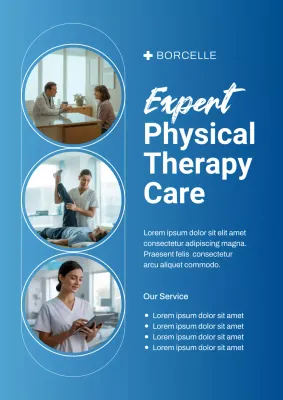 blue modern therapy advertisement