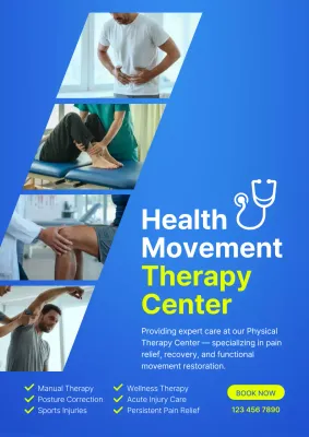 blue modern therapy promotion
