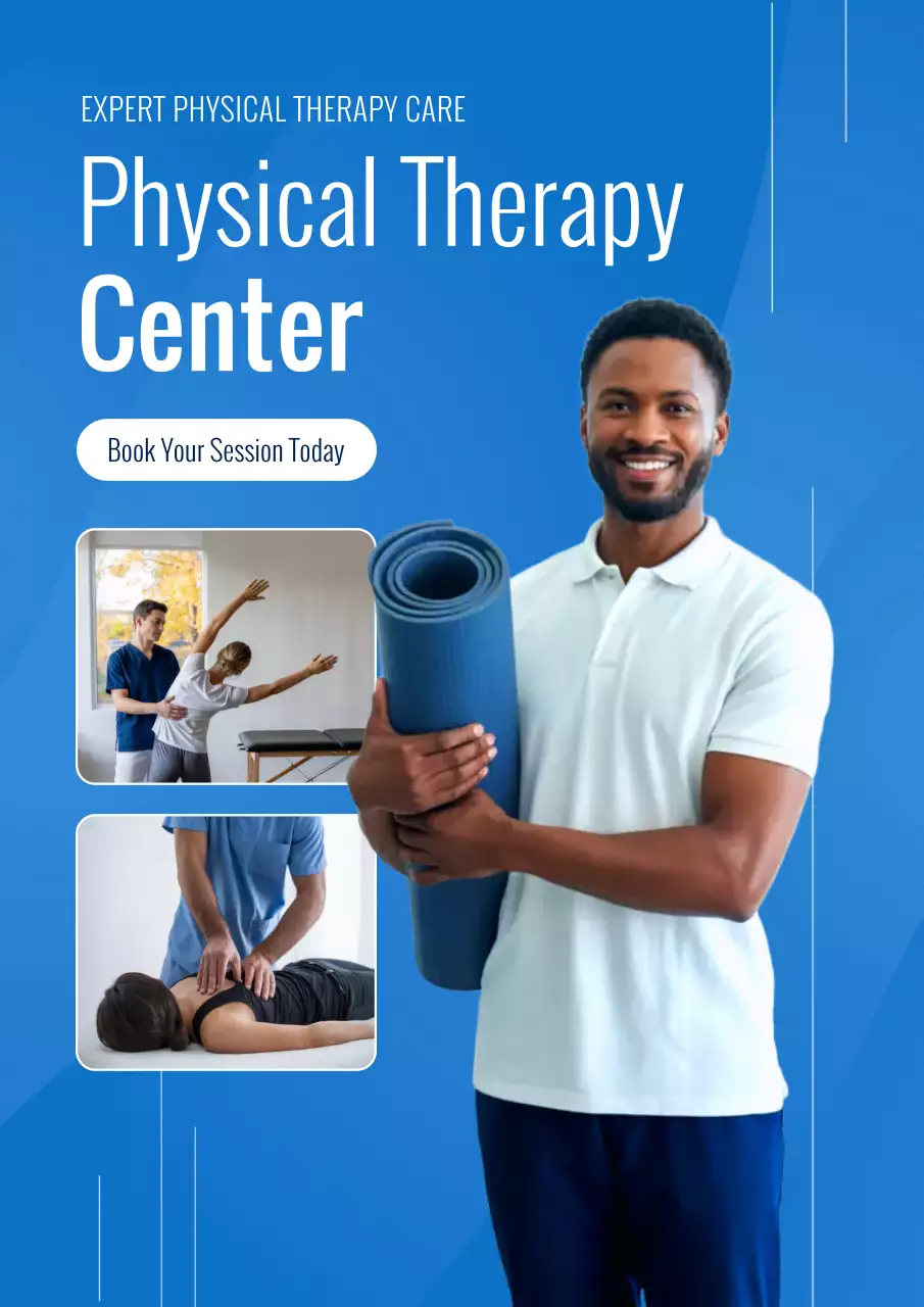 blue modern therapy promotion