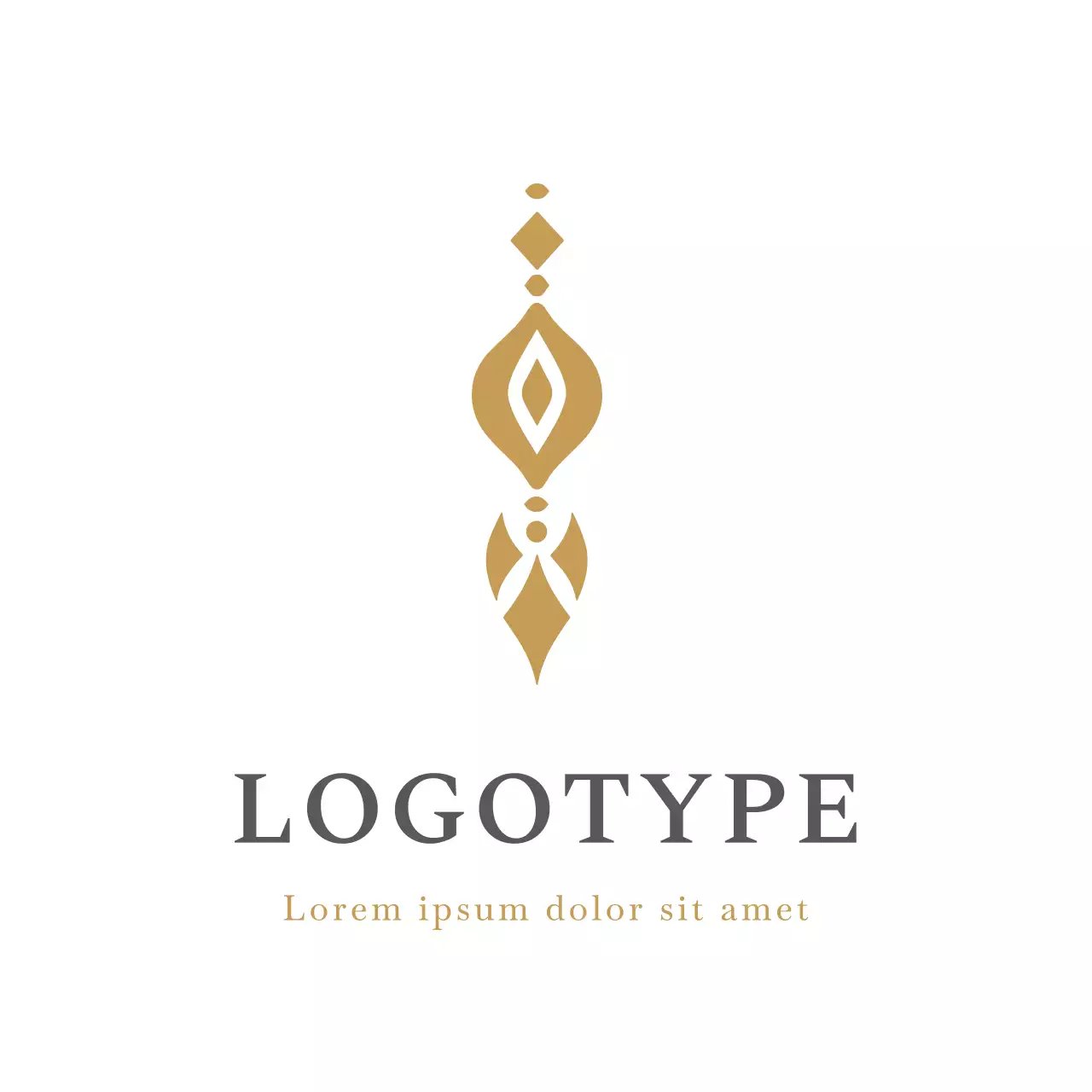 Gold Geometric Design Logo